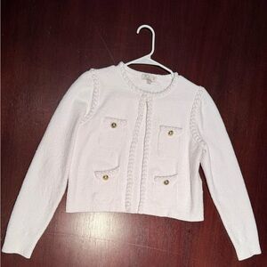 J.crew white Odette white sweater-jacket